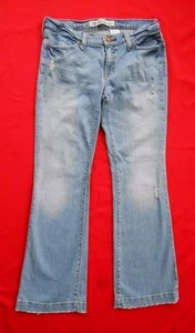 GAP ~ Pantalones de mezclilla azules largos y delgados originales ~ deshilachados ~ talla 4 - Imagen 1 de 5