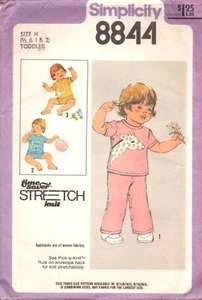 Simplicity Pattern 8844 ~ Toddler's top and pants ~ 6 mos. ~ 2T - Picture 1 of 3