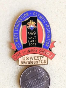 SALT LAKE 2002. OLYMPISCHE SPIELE. SPONSORENNADEL. US WEST INNOVATION. Wireless PCs - Bild 1 von 2