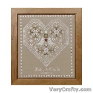 Historical Sampler Company - Love Birds Wedding Sampler Counted Cross Stitch Kit - Picture 1 of 1