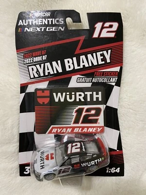 Ryan Blaney #12 Wurth NASCAR Authentics Diecast Car 1/64 - 2022 Wave 7 - Image 1 of 2