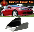 Pair 8.25 x 4 Front Bumper Lip Splitters Black Winglet Blade Canard For Chevy Chevrolet Cavalier