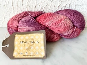 Araucania Itata Multy Yarn Hand Dyed Wool-Silk-Bamboo - 1 Skein Pink/Purple 1025 - Picture 1 of 6