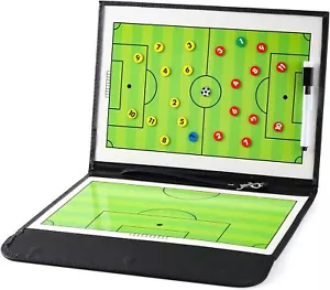 Soccer Coaching Board Football Clipboard Tactical Magnetic Portable Zipper Bag - Picture 1 of 3