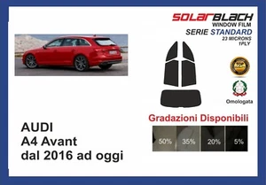 pellicola oscurante Audi A4 AVANT dal 2016 in poi kit posteriore STANDARD - Imagen 1 de 1