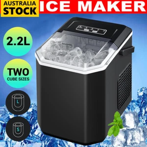 2.2L Portable Ice Maker with Handle 9 Ice Cubes Auto-Cleaning for Home Office RV - Picture 1 of 12
