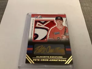 2017 Panini USA Baseball Stars & Stripes Patch Auto Pete Crow-Armstrong 3/5 - Picture 1 of 6