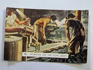 Vintage Sanitarium Collectable Card no 18 working on the coal seam - Bild 1 von 2