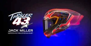New Alpinestars Supertech R10 Miller LE Motorcycle Helmet Carbon Size MEDIUM M - Bild 1 von 14