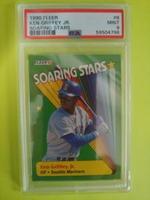 1990 Fleer Soaring Stars Ken Griffey Jr. # 6 PSA 9 MINT