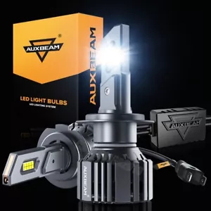 AUXBEAM H7 LED Headlight Bulb High/Low Beam 6500K Super Bright White Canbus 1:1 - Picture 1 of 12