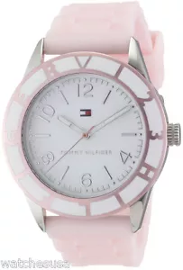 Tommy Hilfiger 1781185 Sport White Dial Rubber Strap Women's Watch - Picture 1 of 3