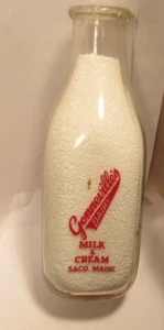 Vintage Milchflasche Gonneville's Dairy Milk Cream Saco, Maine - Bild 1 von 2