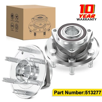 Front Wheel Hub Bearings Pair 2 for Chevy Traverse GMC Acadia Buick Enclave 3.6L Foto 1 de 4