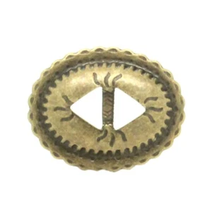 Schlitz Gestempelt Stahl Concho Antik Messing 1" 10er-Pack 7451-09 - Bild 1 von 2