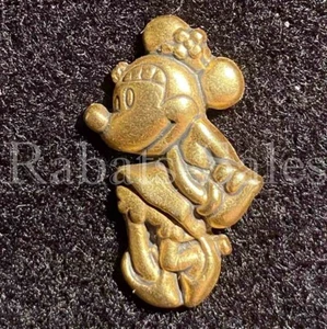 Minnie Mouse Pretty Pose - Gold Tone Mini Disney Lapel Pinback Pin - Picture 1 of 2