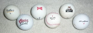 (6) VINTAGE GOLF BALLS / SEE PICTURES / NICKLAUS, ARMOUR, ETC... - Picture 1 of 2