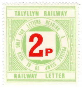 (I.B) Talyllyn Railway : Letter Stamp 2p - Picture 1 of 1
