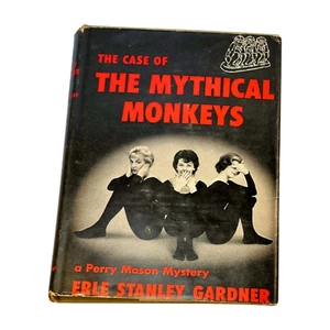 Case of the Mythical Monkeys Earle Stanley Gardner Book 1959 HC DJ Perry Mason - Picture 1 of 11
