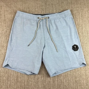 VISSLA Lazy Daisy Ecolastic men's board shorts Men’s Small Swim EUC Light Blue - Picture 1 of 8
