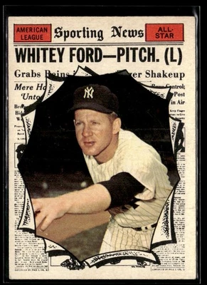 1961 Topps Whitey Ford EX/MT Set Break #586 - Image 1 of 2