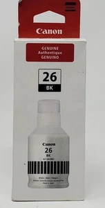 Canon Gi-26 BK Tintenflasche schwarz Pigmentfarbe 4409C001 OPEN BOX - Bild 1 von 2