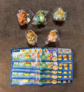 Disney Winnie Puuh Figur Riemen Schlüsselanhänger Set 5 Maskottchen Retro Japan M648 2 - Bild 1 von 6
