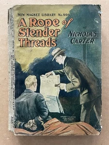 Vintage 1914 ROPE of SLENDER THREADS Book Nicholas Carter COCA-COLA CO ad - Picture 1 of 5