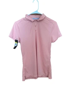 Camisa polo de golf NIKE Dri-FIT para mujer ajuste estándar melocotón talla S nueva con etiquetas albaricoque - Imagen 1 de 6