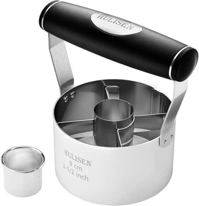 Donut Cutter, 3.5 Inch Stainless Steel Doughnut Cutter with Soft Grip Handle, an - Picture 1 of 12