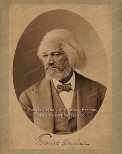 FREDERICK DOUGLASS 1880 MATHEW BRADY 8X10  Photograph RP - Picture 1 of 1