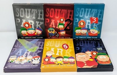 South Park - Seasons 1, 2, 3, 4, 5, & 10 DVD Sets - Missing 1 Disc - Tested! - Image 1 of 4