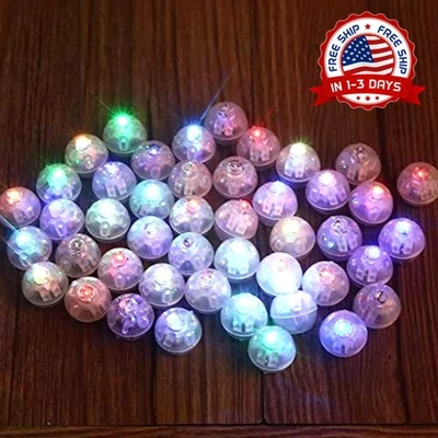 100 Luces LED Globo Multicolor Luz LED Redonda Impermeable para Linternas Papel - Image 1 of 4