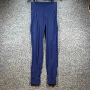 Leggings Lululemon para mujer 6 azules transparentes a través de las piernas elásticos ropa deportiva entrenamiento - Imagen 1 de 10