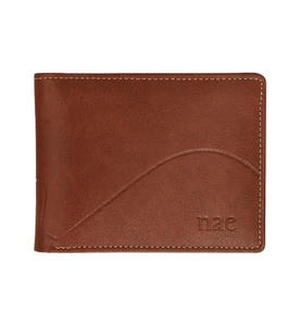 Hombres Cartera Vegana Marrón Triple Delgada Ranura para Tarjetas Bolsillo Interior Compartimento para Billetes - Imagen 1 de 5