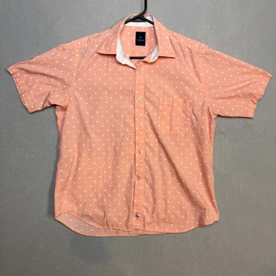 Camisa Taylor Bird manga curta grande pêssego/bolinhas brancas #1199 - Imagem 1 de 4