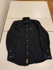 Rafter C Shirt XL Black Pearl Snap Geometric Western Cowboy Stretch Pro Flex 45 - Picture 1 of 8