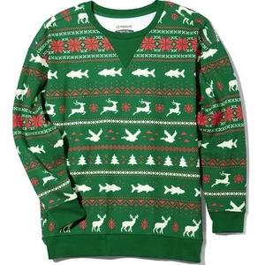 Magellan Outdoors Women's Holiday Fleece Crew Neck Sweatshirt in Green 2XL $38 - Picture 1 of 4