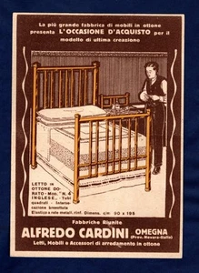 ADVERTISING POSTCARD ALFREDO CARLINI DI OMEGNA - travelled postcard - Picture 1 of 2