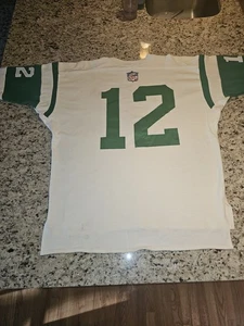 Champion, Throwback Vintage, Superbowl 3, New York Jets,# 12 Long Sleeve Jersey - Picture 1 of 7