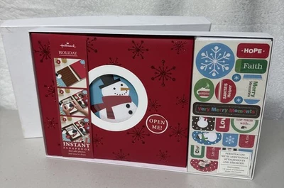 Kit de álbum de recortes instantáneo Hallmark Holiday muñeco de nieve nuevo CH1 Foto 1 de 4