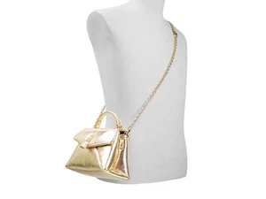 Ted Baker Poppy Mini Satchel Gold W/ Lock NWT Dust Bag Preppy Crossbody - Picture 1 of 17