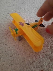 Gordy Air Devils  VTG Plastic Toy Planе Hong Kong Biplane & Fighter Rare - Picture 1 of 5