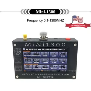 Mini1300 Analizator antenowy Miernik do radia 2-drożnego 4,3" 0,1-1300MHz HF / VHF / UHF SWR - Zdjęcie 1 z 12