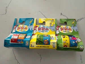 Dr. Seuss Tape Set-Set Includes 6 Different Design Ruler Thing 1&2 Scrapbooking - Picture 1 of 10