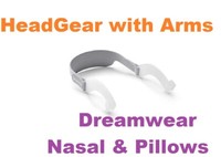 Headgear With arms for Respironics DreamWear Nasal & Nasal Pillow 1116751