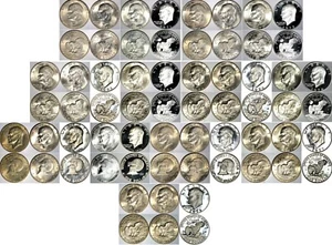 Ike Dollar Complete Set 1971-78 Hand selected UNC & Proof (no junk circ coins) - Picture 1 of 9