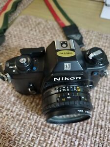 Nikon Camera Lens 50mm Series E #079485 With Case