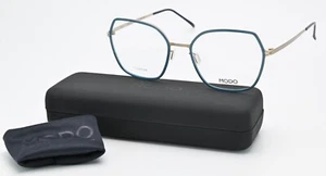 MODO Glasses Frame Model 4114 PET 55-19 143 Titanium Lightweight Turquoise Gold - Picture 1 of 8