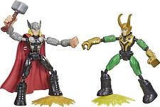 Marvel Avengers Bend and Flex Thor Vs. Loki Action Figure Toys, 6-Inch Flexible 